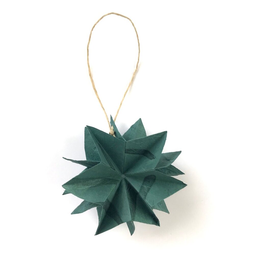Star Ornament, Teal, Small